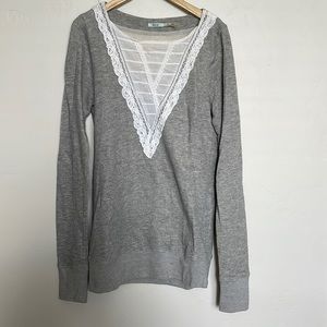 Kimchi Blue grey with white sweater